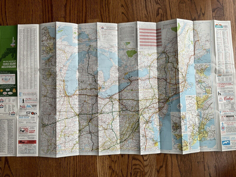 Load image into Gallery viewer, 1970 Standard Oil Northeastern US Highway Transportation Travel Road Map