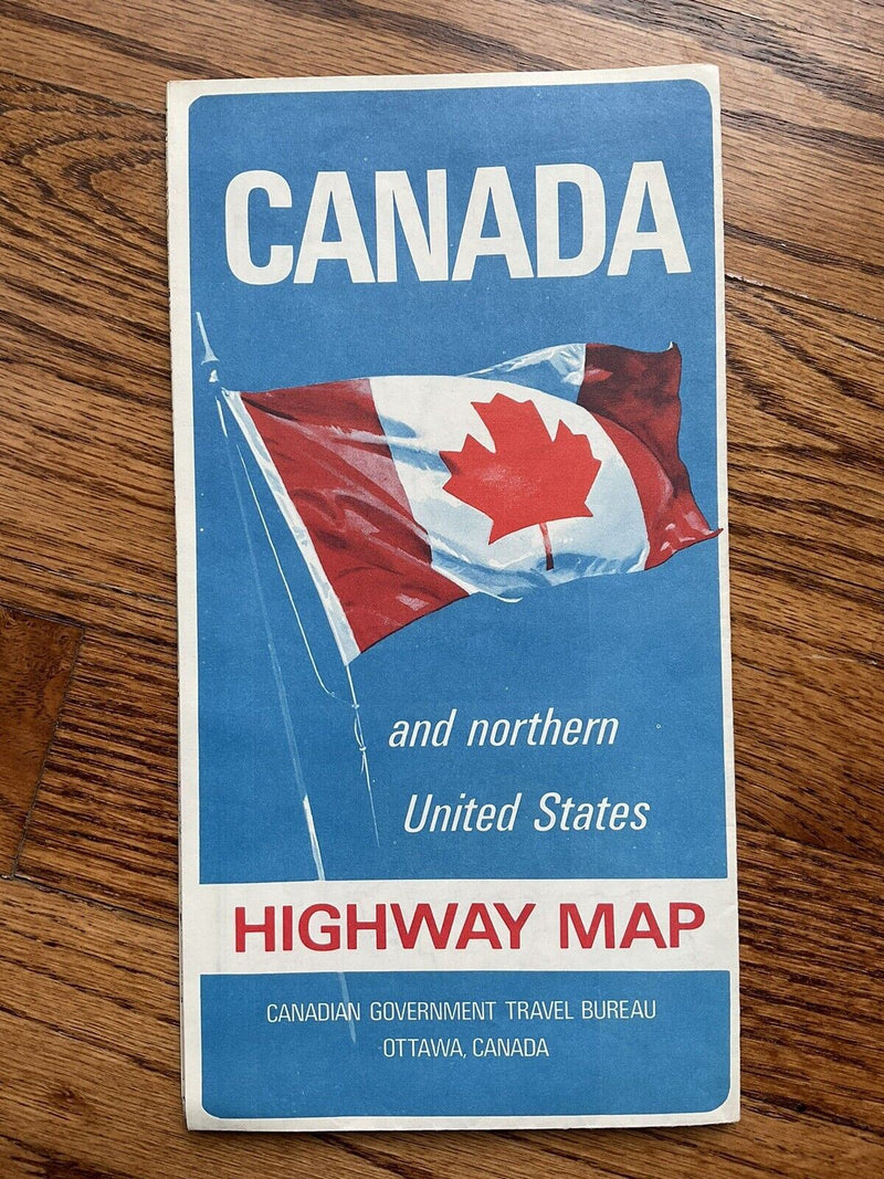 Load image into Gallery viewer, 1966 Northern Canada official Highway Transportation Travel Road Map