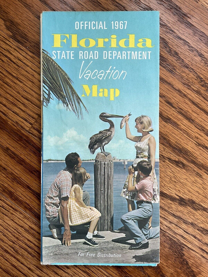 Load image into Gallery viewer, 1967 Official Florida Vacation State Road Department Travel Road Map
