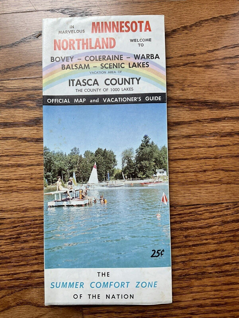 Load image into Gallery viewer, 1967 Itasca County Minnesota Vacation Guide and Official Travel Map