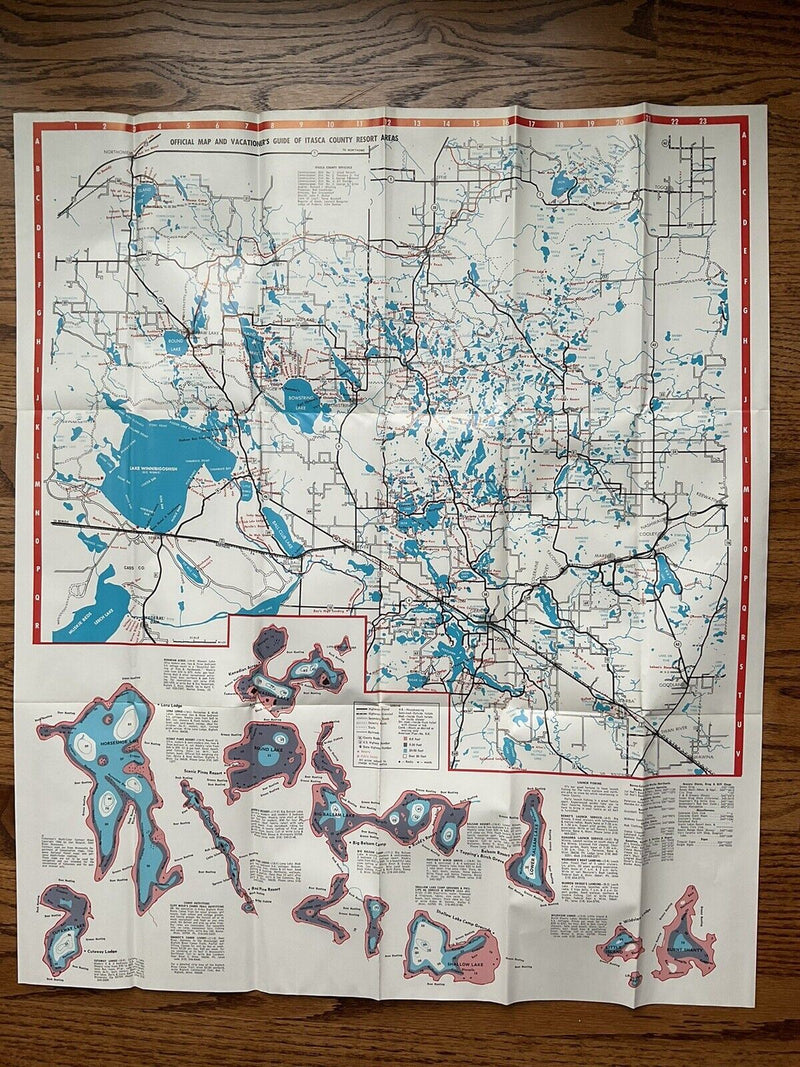 Load image into Gallery viewer, 1967 Itasca County Minnesota Vacation Guide and Official Travel Map