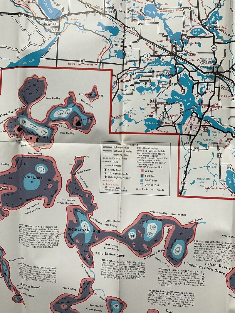 Load image into Gallery viewer, 1967 Itasca County Minnesota Vacation Guide and Official Travel Map