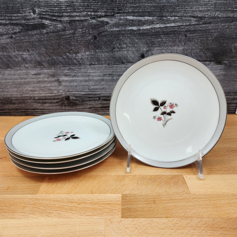 Load image into Gallery viewer, Noritake Grayson Salad Plate Set of 5 Vintage Ceramic China 8" Pink Flower 5697