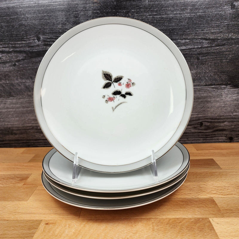 Load image into Gallery viewer, Noritake Grayson Salad Plate Set of 5 Vintage Ceramic China 8" Pink Flower 5697