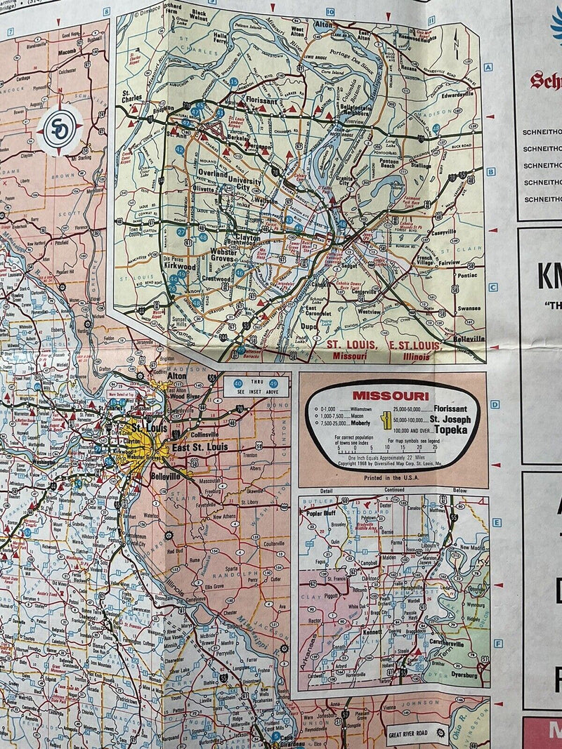 Load image into Gallery viewer, 1968 Standard Oil Missouri State Highway Transportation Travel Road Map