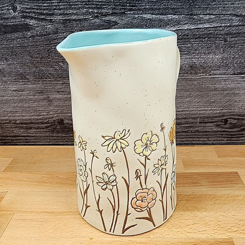Load image into Gallery viewer, Summer Floral Embossed Pitcher Decorative Home by Blue Sky
