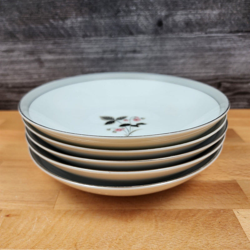 Load image into Gallery viewer, Noritake Grayson Sauce Bowl Set of 5 Fruit Dessert Vintage China Pink Flower