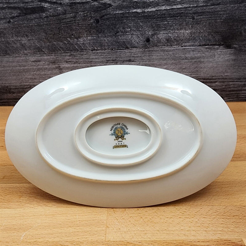 Load image into Gallery viewer, Noritake China Grayson Gravy Boat with Attached Underplate Vintage Japan 5697