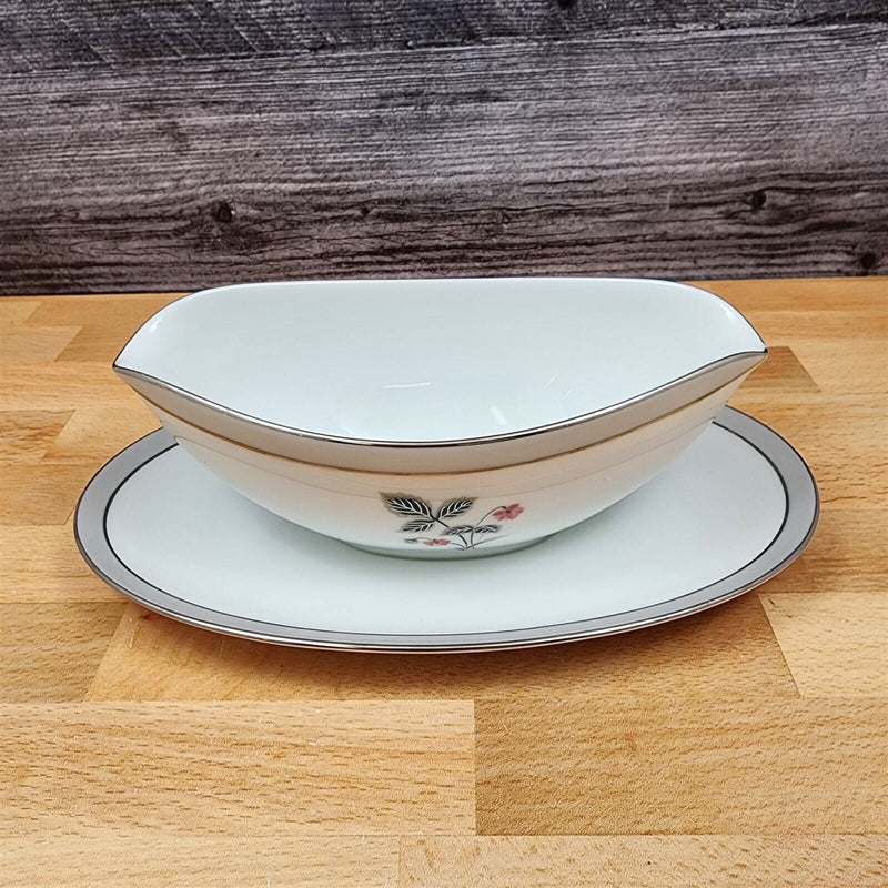 Load image into Gallery viewer, Noritake China Grayson Gravy Boat with Attached Underplate Vintage Japan 5697