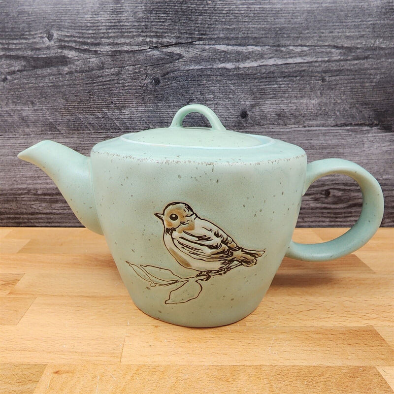 Load image into Gallery viewer, Bird Embossed Teapot Animal Ceramics Collectable Décor Tea Pot by Blue Sky