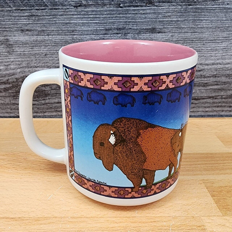 Load image into Gallery viewer, Apache Buffalo Mug Allen-Lewis 1992 Utah Rod Verlarde Jicarilla 10 Oz Coffee Cup