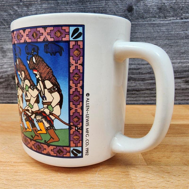 Load image into Gallery viewer, Apache Buffalo Mug Allen-Lewis 1992 Utah Rod Verlarde Jicarilla 10 Oz Coffee Cup