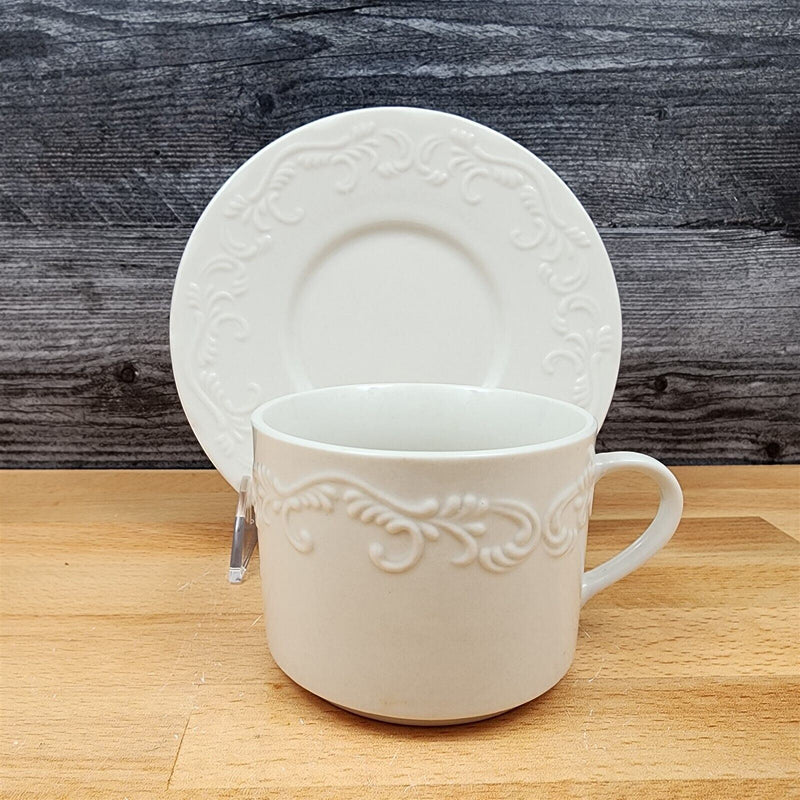 Load image into Gallery viewer, Pfaltzgraff Charlotte Set of 4 Cup and Saucer Coffee Mug Dinnerware Tableware