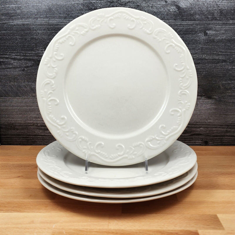 Load image into Gallery viewer, Pfaltzgraff Charlotte 4 Piece Dinner Plate 10” 27cm White Tableware Dinnerware