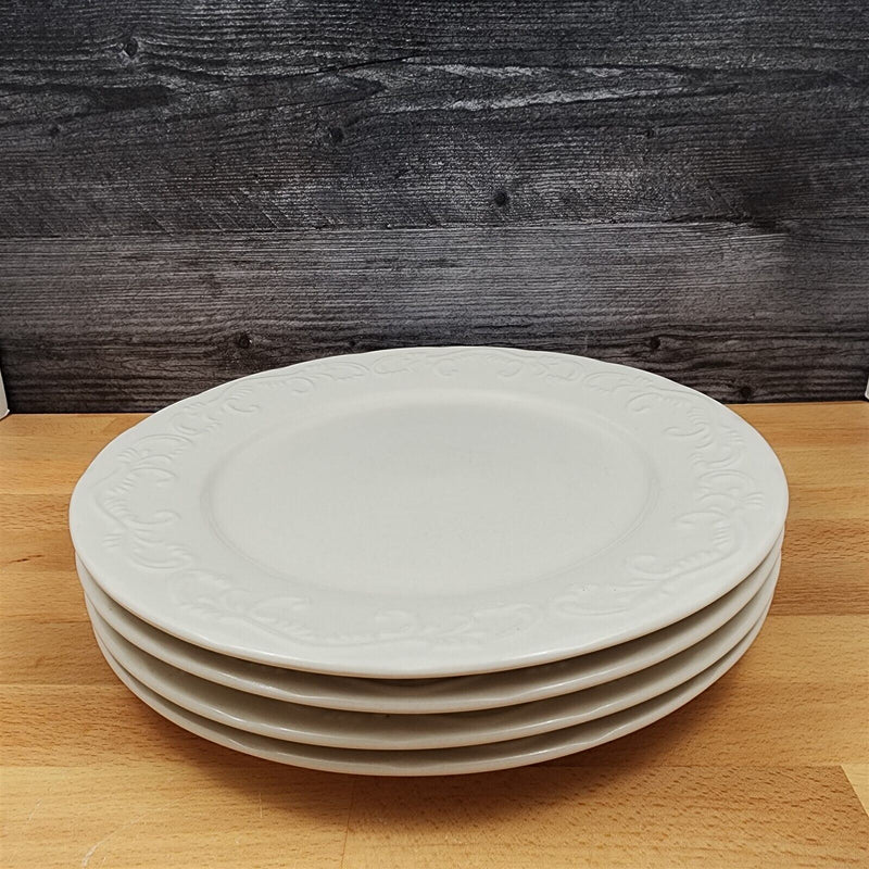 Load image into Gallery viewer, Pfaltzgraff Charlotte 4 Piece Dinner Plate 10” 27cm White Tableware Dinnerware