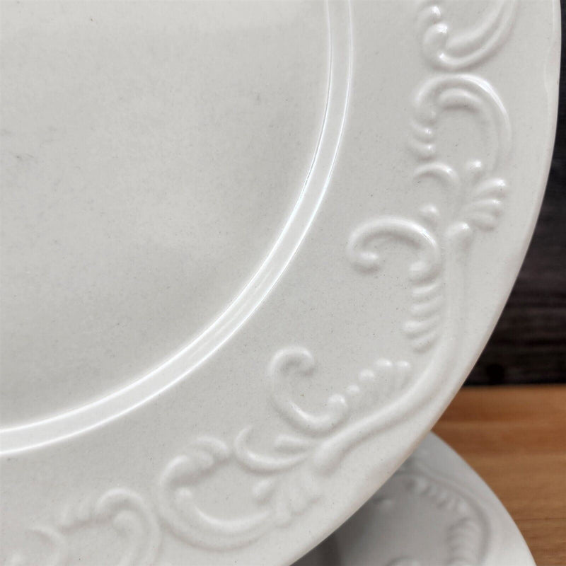 Load image into Gallery viewer, Pfaltzgraff Charlotte 4 Piece Dinner Plate 10” 27cm White Tableware Dinnerware