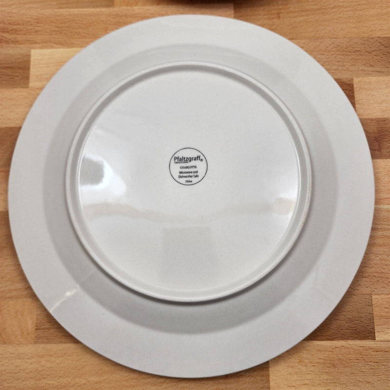 Load image into Gallery viewer, Pfaltzgraff Charlotte 4 Piece Dinner Plate 10” 27cm White Tableware Dinnerware