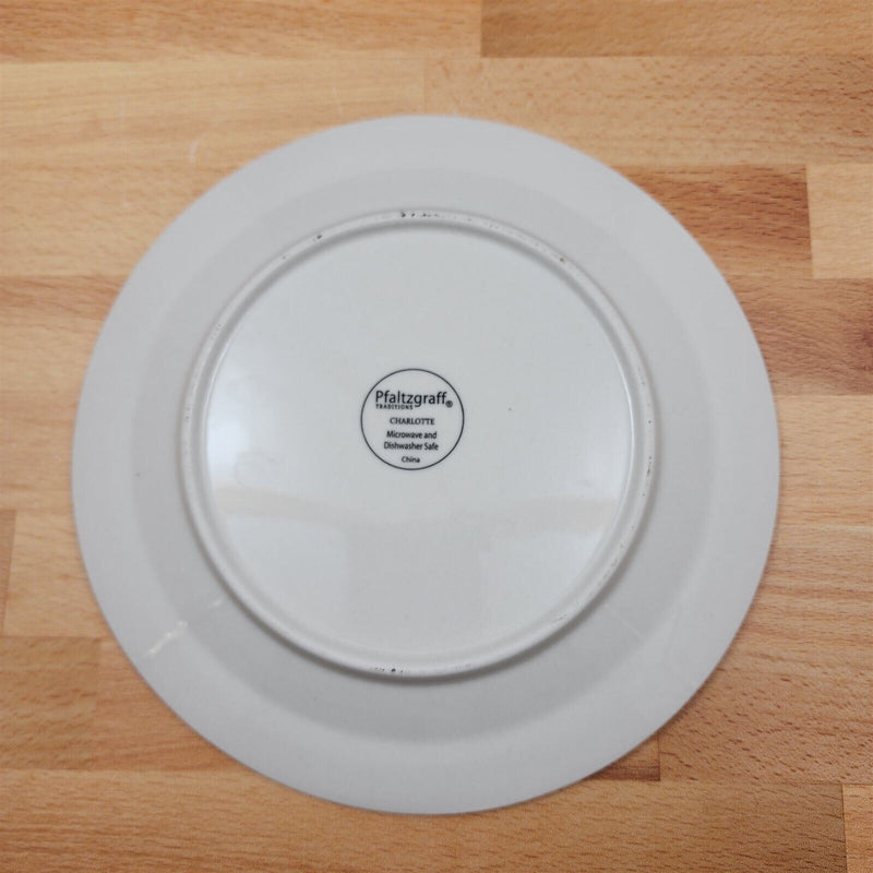 Load image into Gallery viewer, Pfaltzgraff Charlotte Set of 4 Salad Plate 7” 19cm Embossed White Stoneware