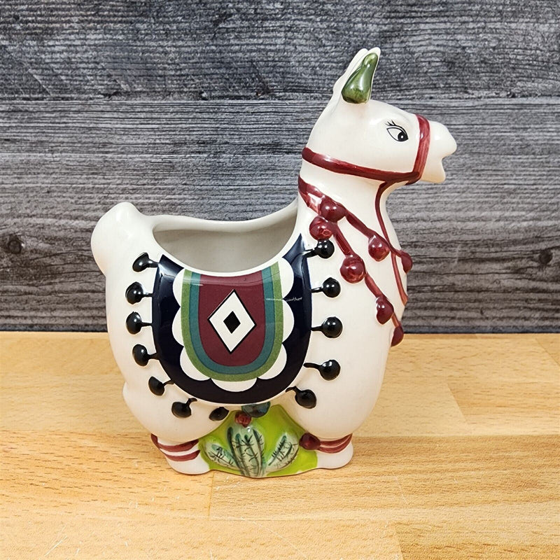 Load image into Gallery viewer, Llama Creamer Pitcher Embossed by Blue Sky Clayworks Heather Goldminc