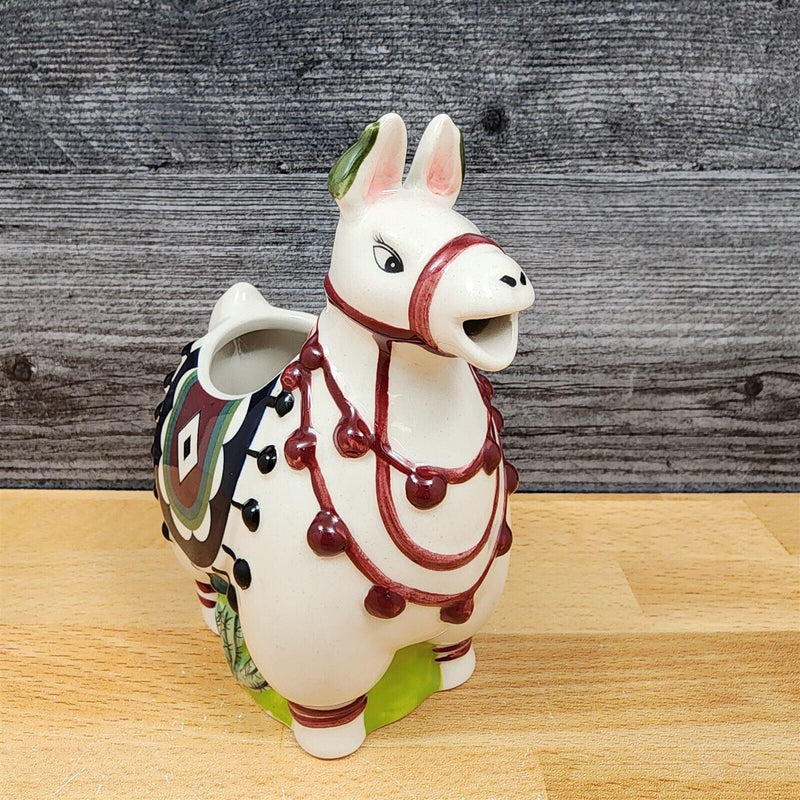 Load image into Gallery viewer, Llama Creamer Pitcher Embossed by Blue Sky Clayworks Heather Goldminc