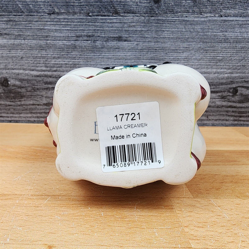Load image into Gallery viewer, Llama Creamer Pitcher Embossed by Blue Sky Clayworks Heather Goldminc