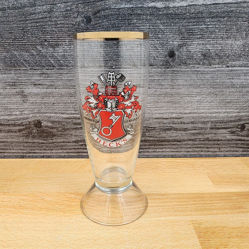 Load image into Gallery viewer, German Classic Beer Pilsner Stemmed Glasses With Gold Rims Set Of 6