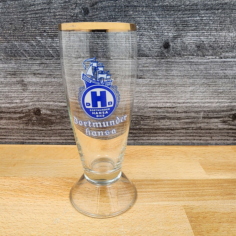 Load image into Gallery viewer, German Classic Beer Pilsner Stemmed Glasses With Gold Rims Set Of 6
