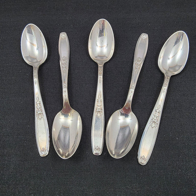 Load image into Gallery viewer, 5 Teaspoons Ambassador 1847 Rogers Bros Silverplated by International Silver