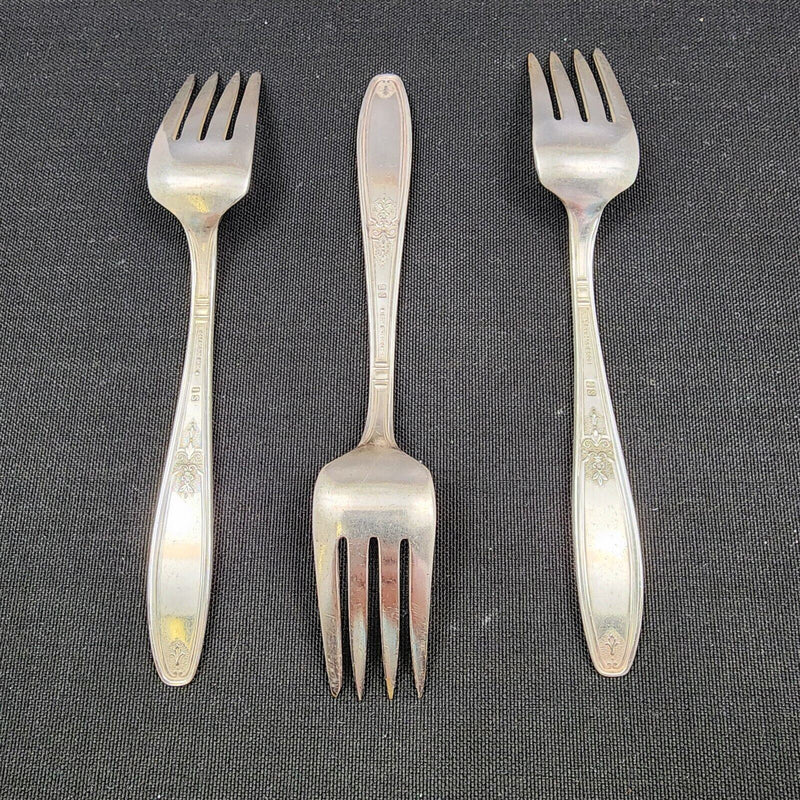 Load image into Gallery viewer, 3 Salad Forks Ambassador 1847 Rogers Bros Silverplated by International Silver
