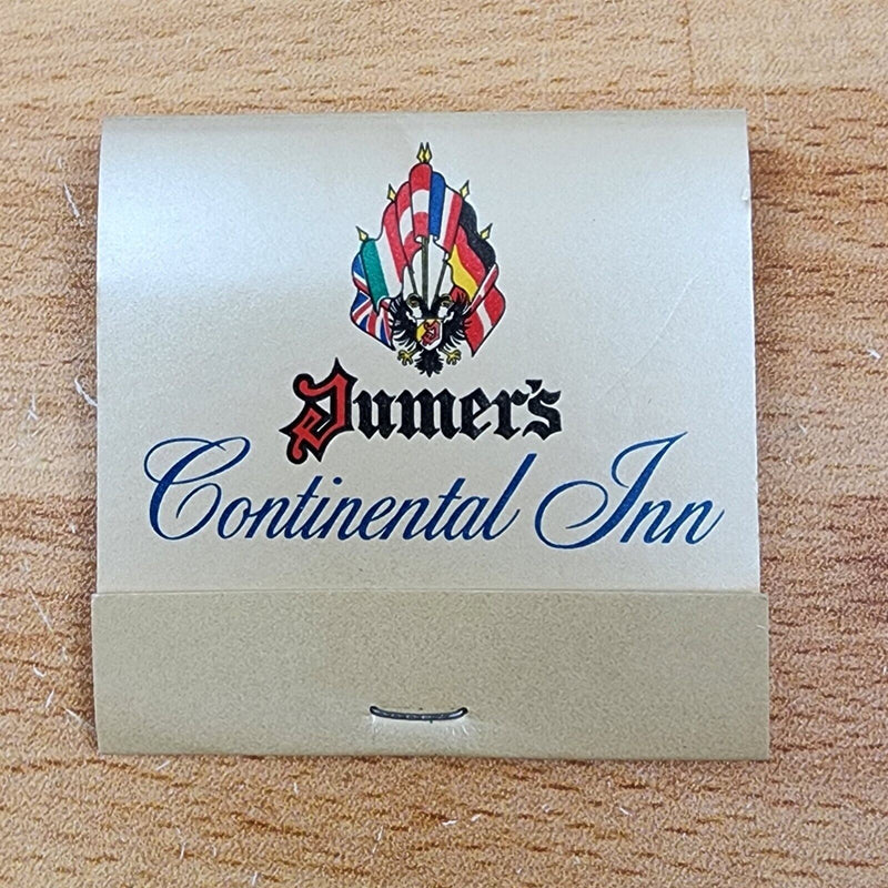 Load image into Gallery viewer, Jumer's Continental Inn Matchbook Hotel Galesburg Unstruck