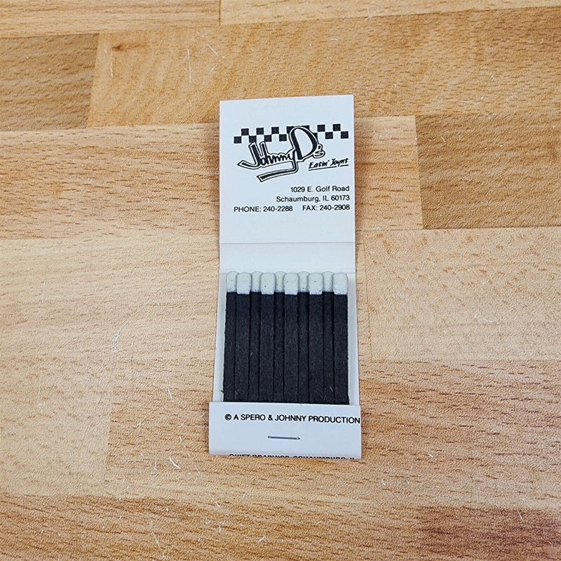 Load image into Gallery viewer, Johnny D's Dining Restaurant Schaumburg Illinois Unstruck Matchbook