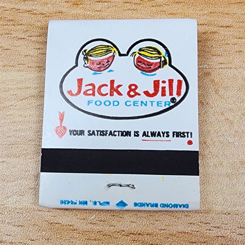 Load image into Gallery viewer, Jack and Jill Food Center Grocery Matchbook Unstruck