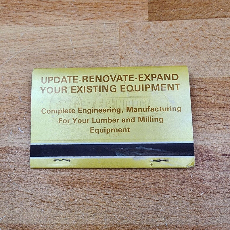 Load image into Gallery viewer, CMC Technology Sawmill Specialists Matchbook Unstruck Advertising Memorabilia