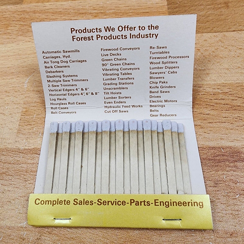 Load image into Gallery viewer, CMC Technology Sawmill Specialists Matchbook Unstruck Advertising Memorabilia