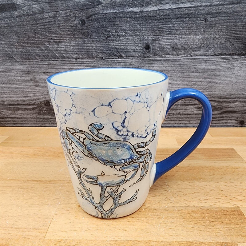 Load image into Gallery viewer, Crab Ceramic Coffee Mug Sea Nautical Beverage Cup 16oz (437ml) by Blue Sky