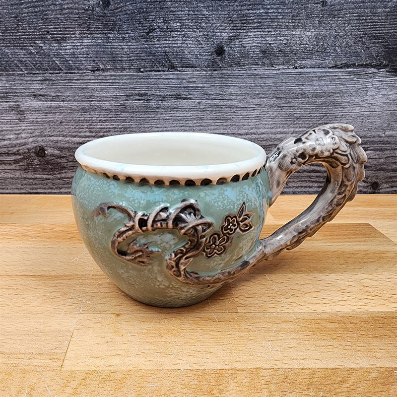 Load image into Gallery viewer, Green Dragon Decorative Coffee Mug by Blue Sky Heather Goldminc Tea Cup
