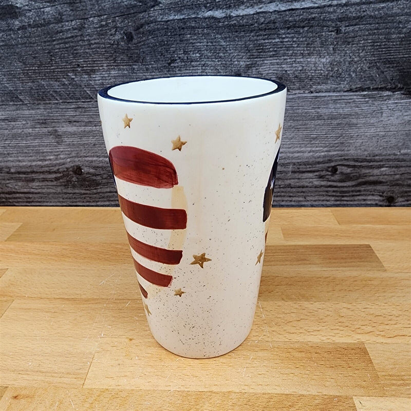 Load image into Gallery viewer, Coffee Mug Red and White Heart Flag 16oz 473ml Ceramic Tea Cup