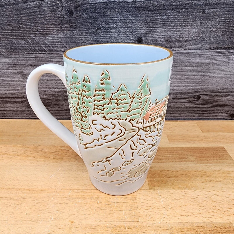 Load image into Gallery viewer, Coastal Coffee Mug 18oz (532ml) Embossed Tea Cup by Blue Sky Nautical Sail Boat