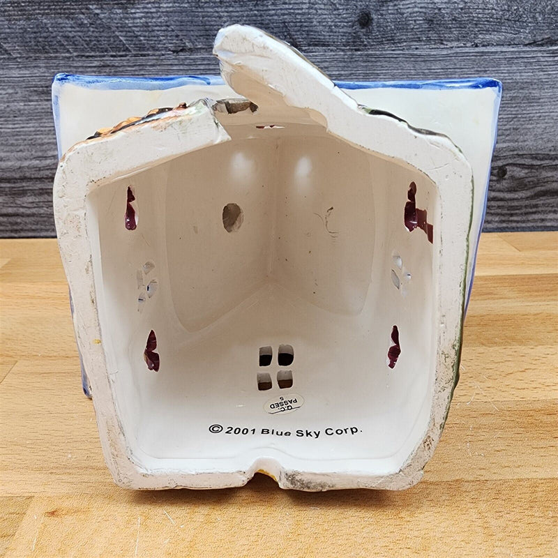 Load image into Gallery viewer, Kitty House Tealight Candle Holder Blue Skies By Blue Sky Clayworks
