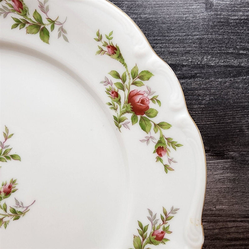 Load image into Gallery viewer, Moss Rose Set of 2 Piece Setting Johann Haviland Bavarian Stamp Bowl Plate