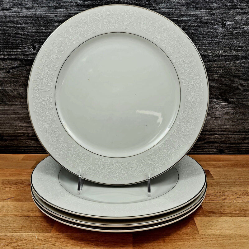 Load image into Gallery viewer, Crown Victoria Lovelace Collection Japan Set of 4 Dinner Plates 10.25 in (26cm)