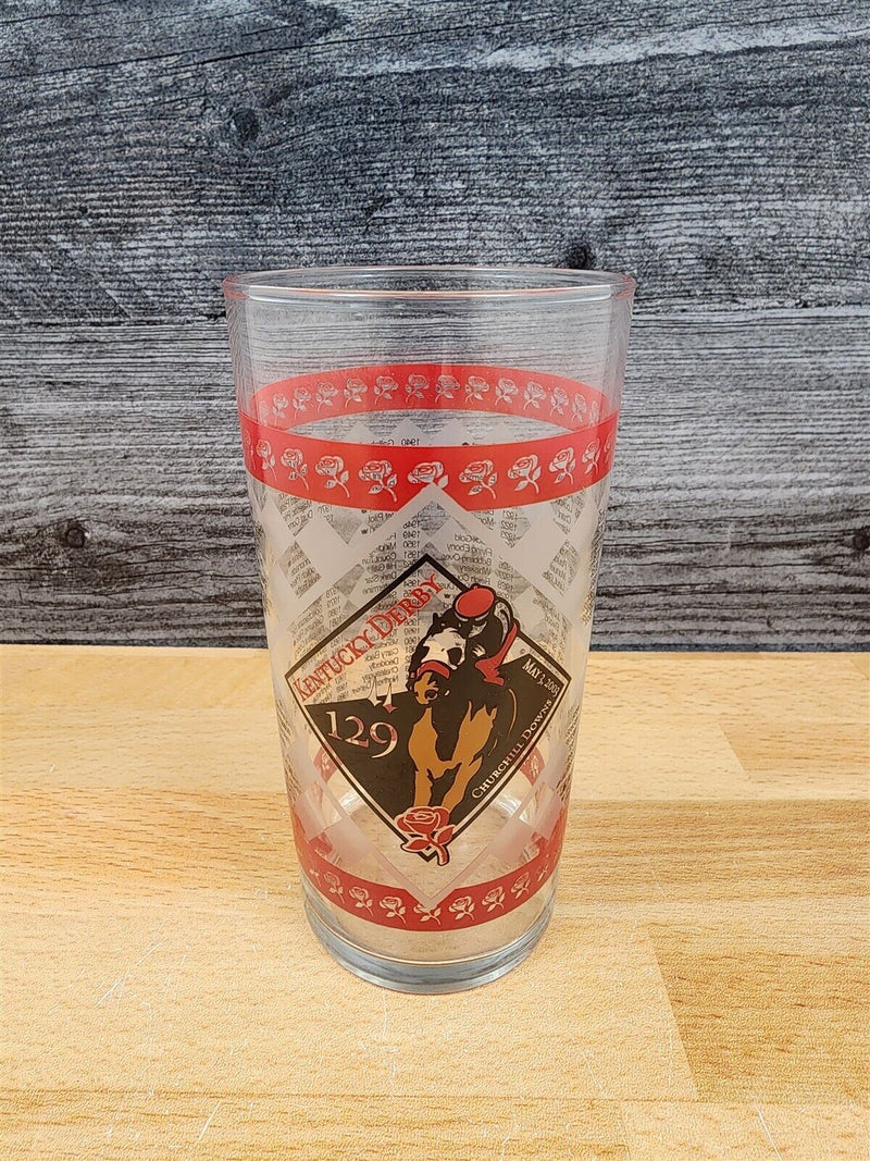 Load image into Gallery viewer, 2003 Kentucky Derby 129 Mint Julep Beverage Glass, Winner Funny Cide 1932 Error