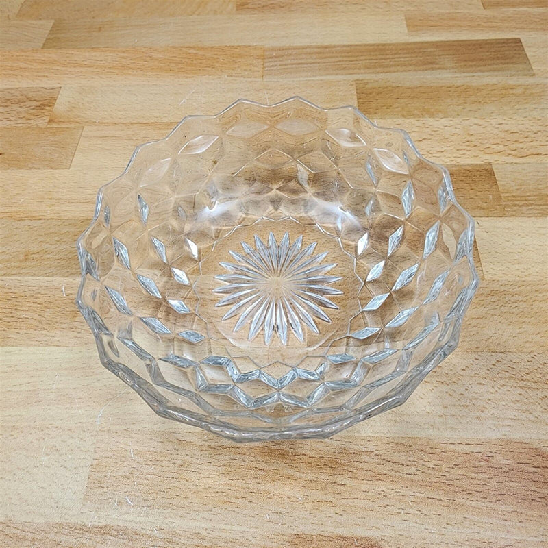 Load image into Gallery viewer, Fostoria American Cubist Clear Glass Round Flared Bowl 6.5 Stem 2056