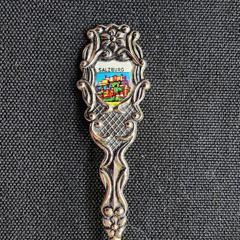 Load image into Gallery viewer, Salzburg Austria Collectible Souvenir Travel Spoon 4 1/2" Scenic Mozart City