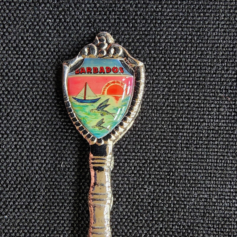 Load image into Gallery viewer, Barbados Island Nation Caribbean Souvenir Heritage Travel Spoon Silver Plated