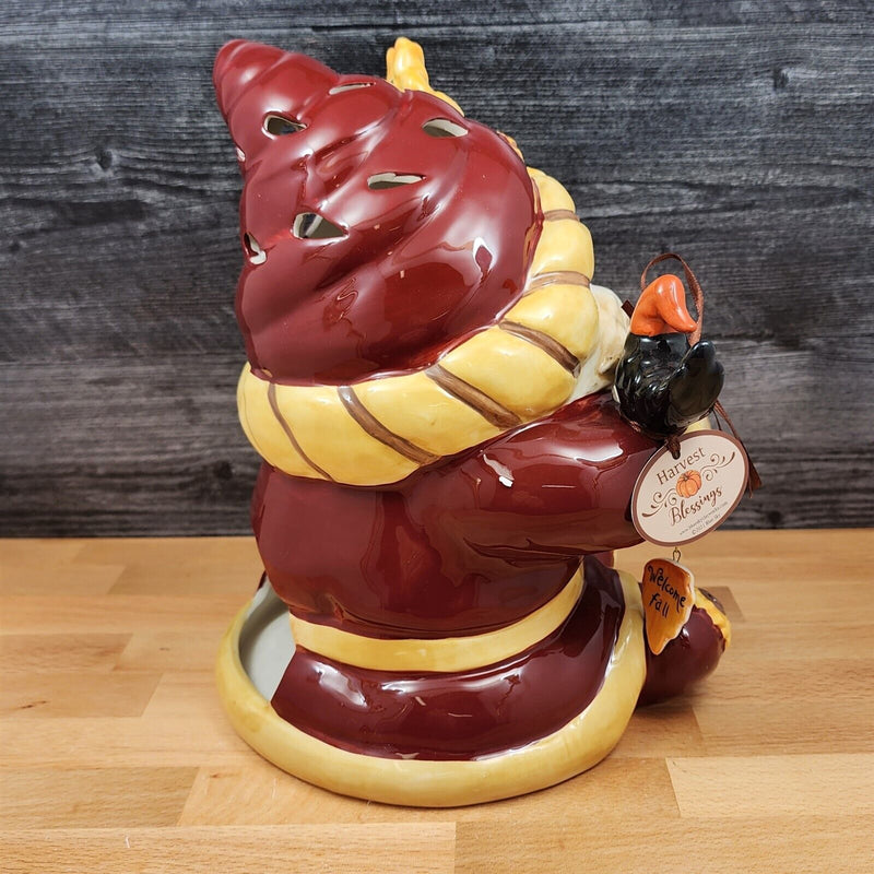Load image into Gallery viewer, Sunflower Harvest Gnome Tealight Candle Holder by Blue Sky and Heather Goldminc