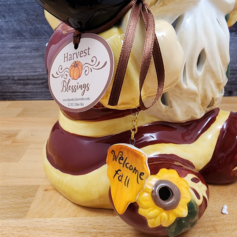 Load image into Gallery viewer, Sunflower Harvest Gnome Tealight Candle Holder by Blue Sky and Heather Goldminc