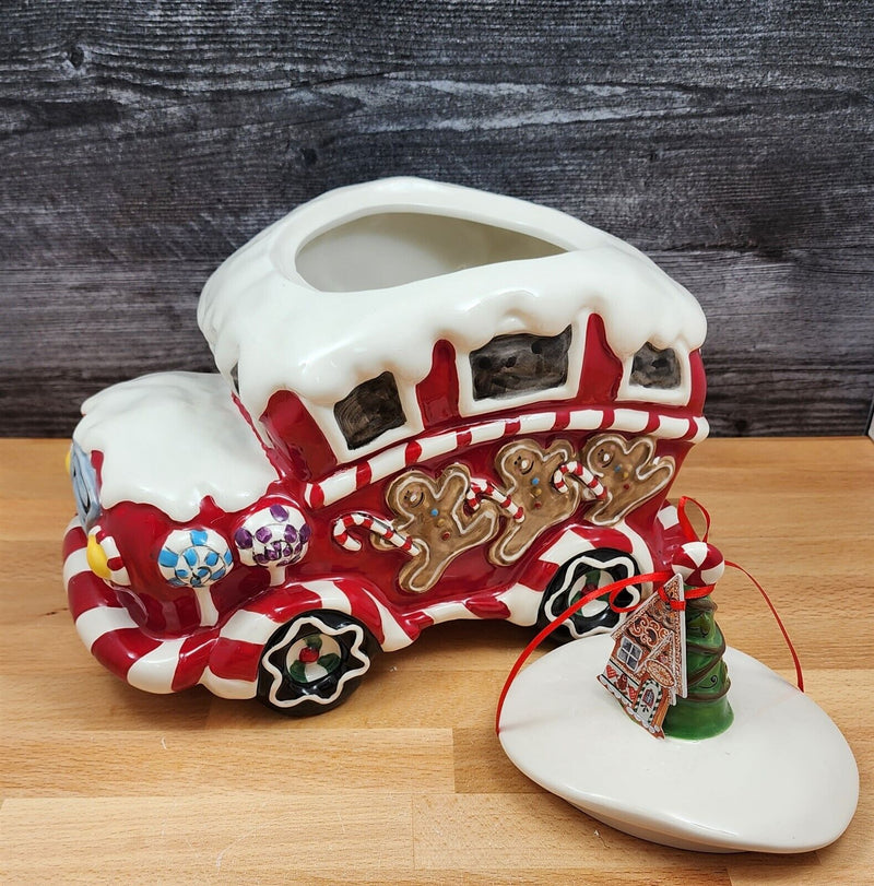 Load image into Gallery viewer, Dancing Gingerbread Baker Cookie Jar by Blue Sky Heather Goldminc Kitchen Decor