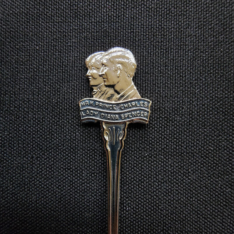Load image into Gallery viewer, Prince Charles Lady Diana Spencer Wedding Collectible Travel Souvenir Spoon Vtg