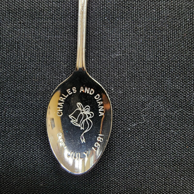 Load image into Gallery viewer, Prince Charles Lady Diana Spencer Wedding Collectible Travel Souvenir Spoon Vtg